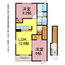 コデン０１０の物件間取画像